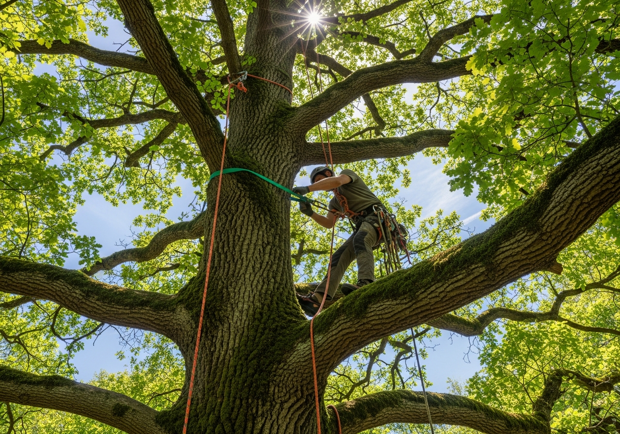 Soins aux arbres et Haubanage sécurisé à Reims (51)